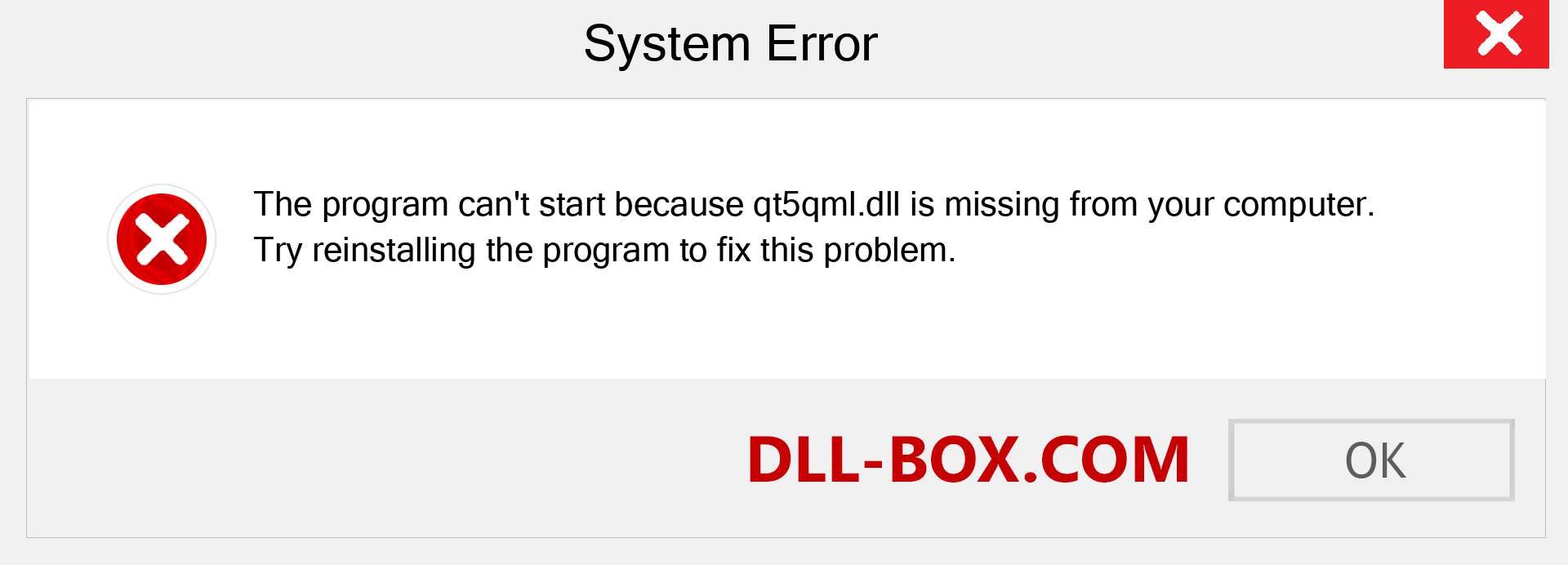  qt5qml.dll file is missing?. Download for Windows 7, 8, 10 - Fix  qt5qml dll Missing Error on Windows, photos, images